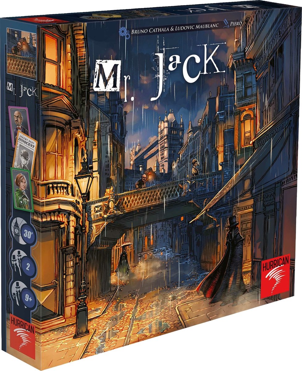Mr. Jack Londen Detective bordspel - Speciaal voor 2 spelers