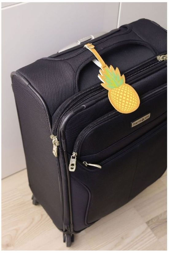 Pineapple Luggage Tag