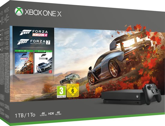 Xbox One X console 1 TB + Forza Horizon 4 + Forza Motorsport 7
